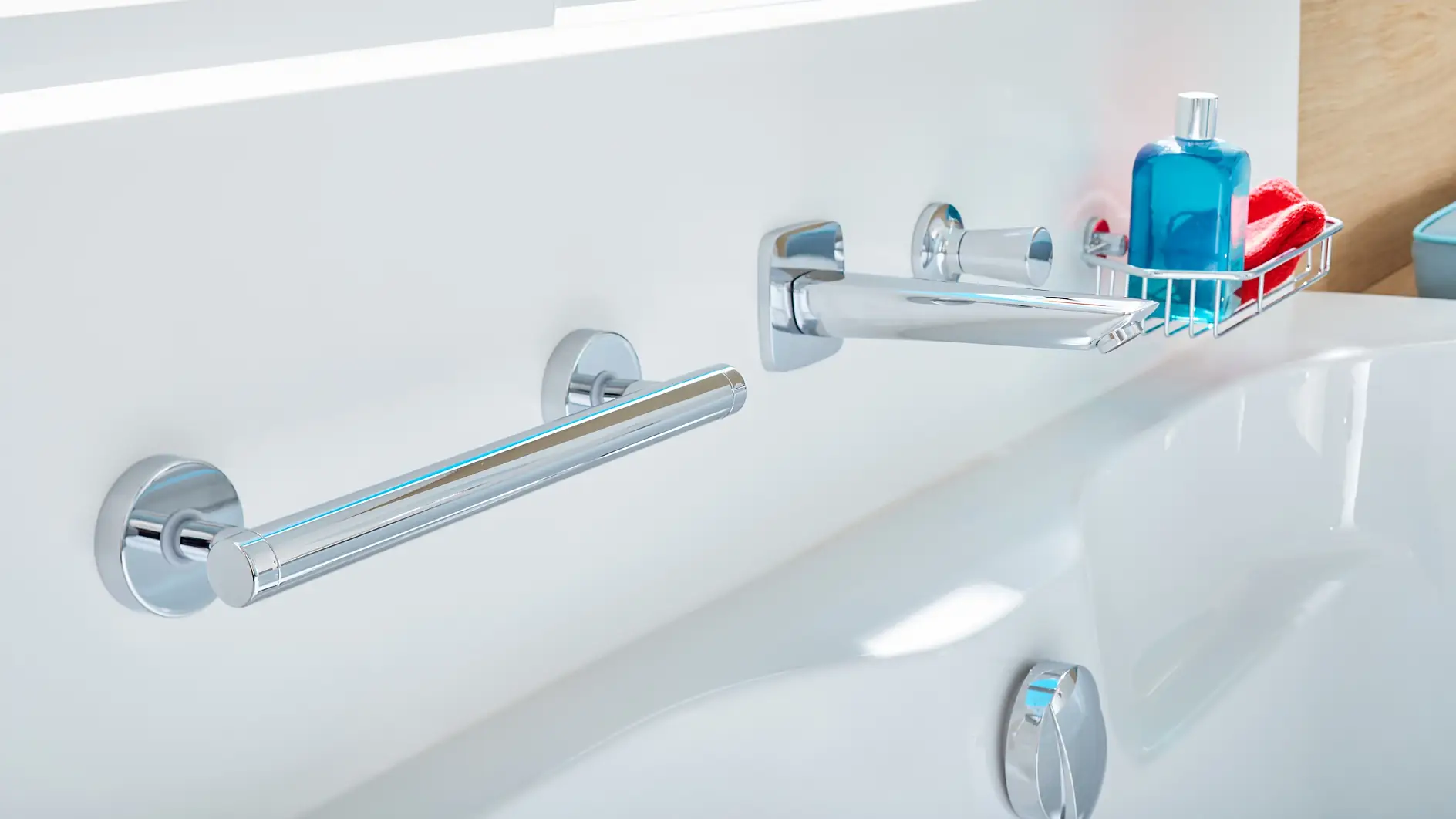 Bathrooms will forever be slippery. Stay safe with our bathtub handles for secure hold.