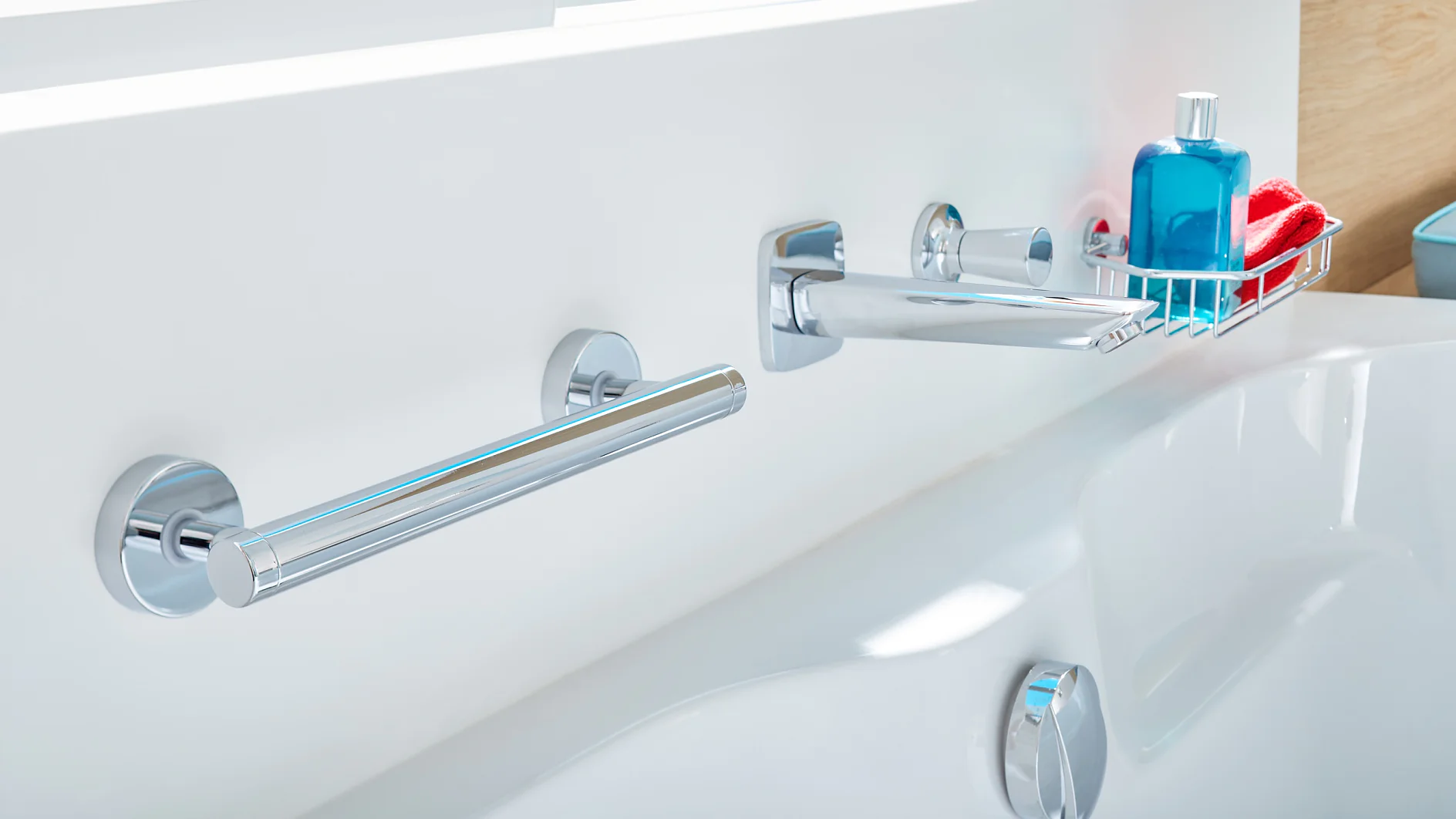 Bathrooms will forever be slippery. Stay safe with our bathtub handles for secure hold.