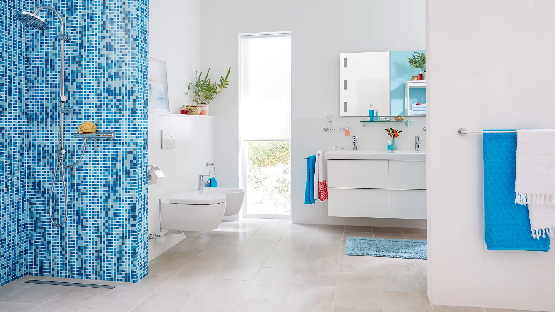 Give your bathroom a touch of simplicity with practical design.