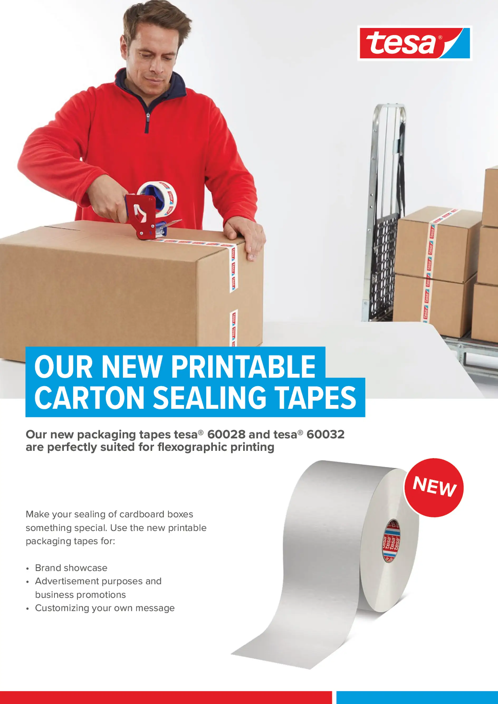 tesa® 60028 and 60032 Printable Tapes Flyer