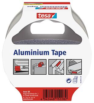 tesa Aluminium Tape Selbstklebendes Aluminiumband für Reparaturen von metallis 