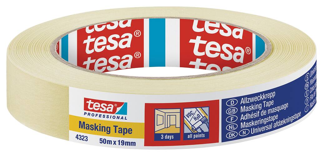 Tesa 4323 Masking tape 50mm x 50m per roll 