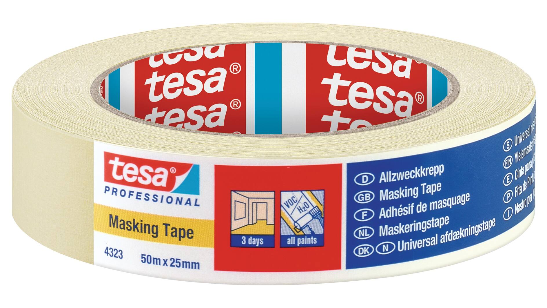 White Masking Tape General Purpose Beige Painters Tape for Basic