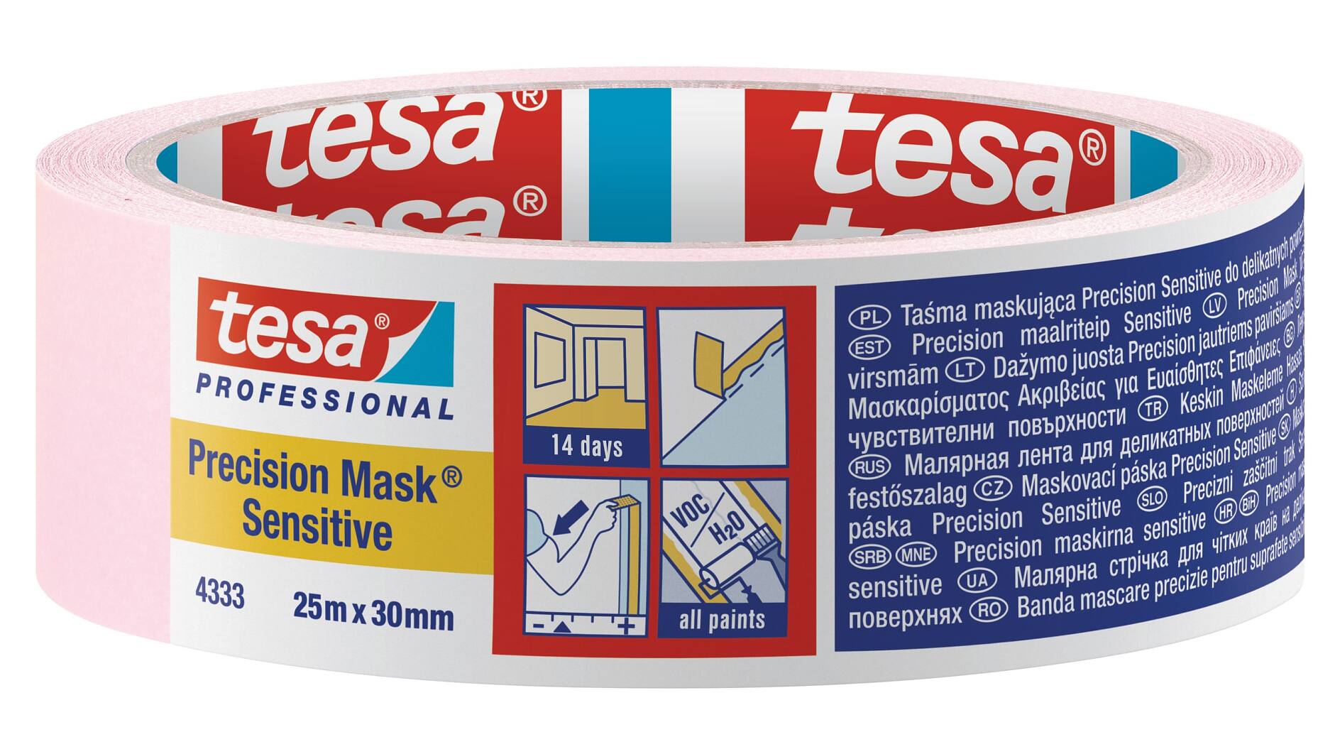 TESA® Ruban de Masquage Précision Mask Sensitive 4333 Rose – Rouleaux de  50m x 19mm