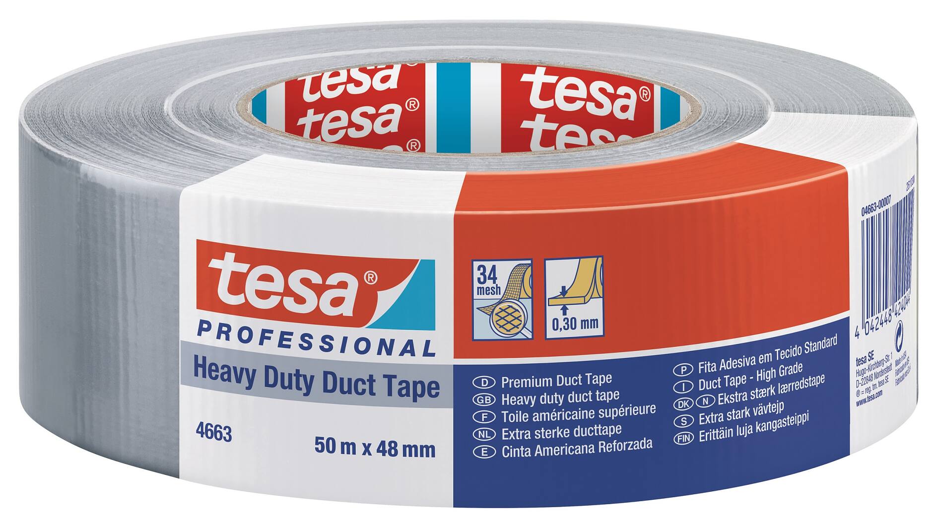 tesa® Professional 4663 Heavy Duty Duct Tape - tesa