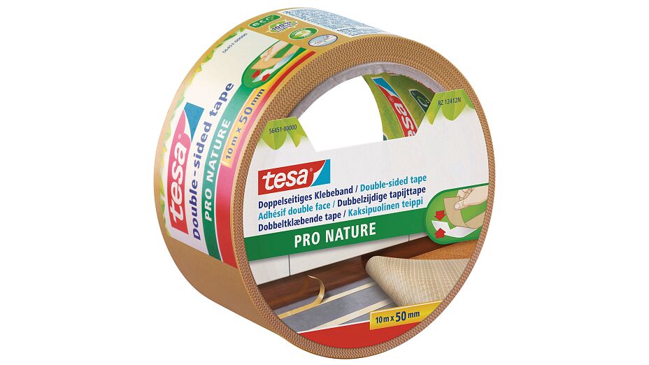 Strong Double Sided Adhesiveeasy To Tear By Hand Environmental Aspects 100 Recycled Plasticsolvent Free Adhesivepackaging Made Of Recycled Shrinking Foil Tesa Double Sided Tape Pro Nature Is An Environment Friendly Self Adhesive Flooring Tesa