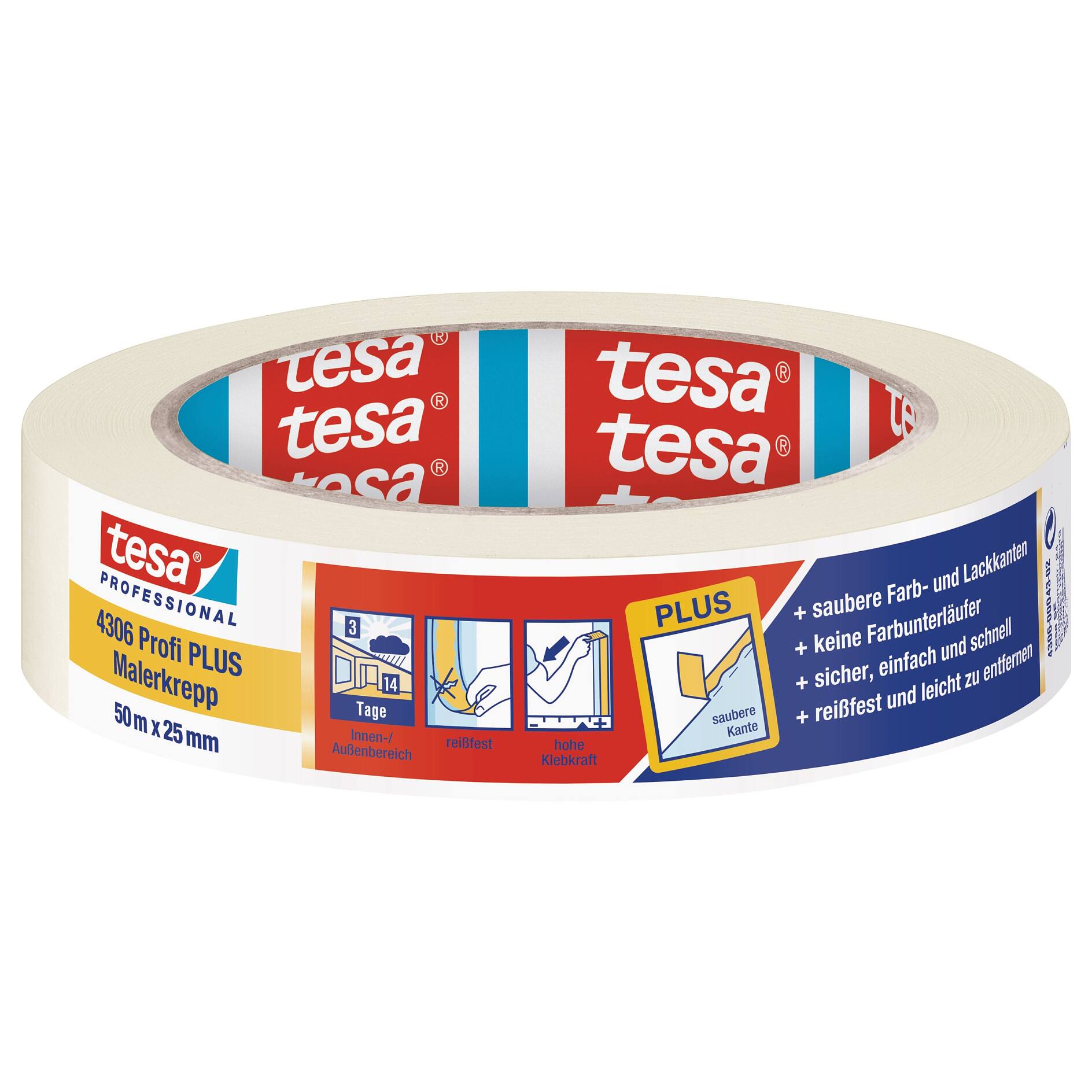 Buy tesa PRECISION SENSITIVE 04333-00020-02 Masking tape Präzisionskrepp®  Light pink (L x W) 50 m x 38 mm 1 pc(s)