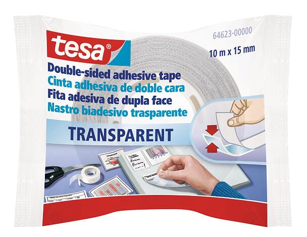 Adhésif double-face PP transparent multi-support - 64621 TESA Adhésifs