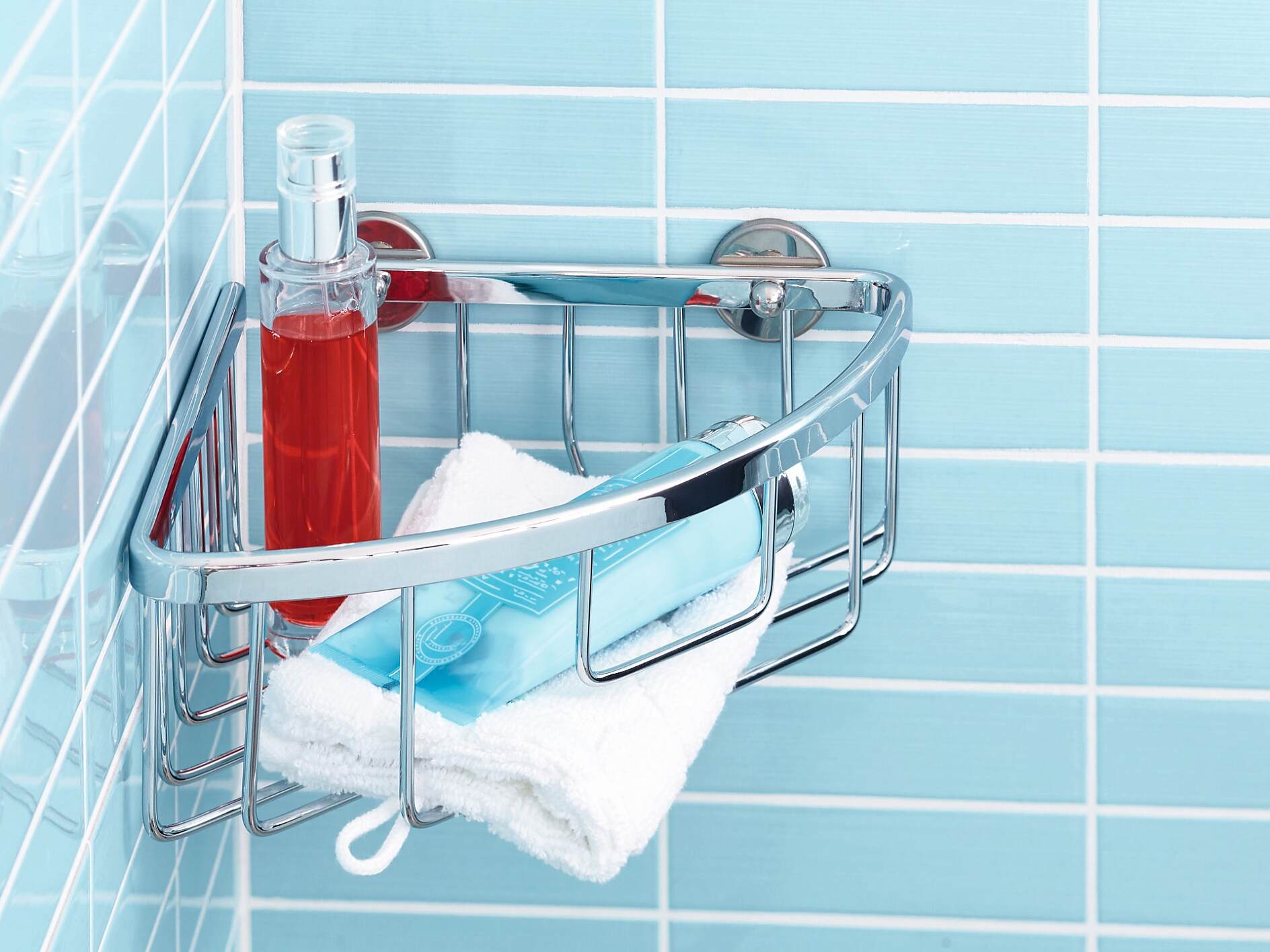 Replacement Corner Shower Caddy Adhesive Hook Stickers, Plastic