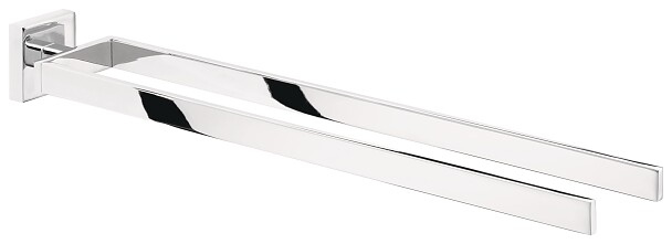 50mm x 600mm x 118mm Accessoire de salle de bain m/étal Finition Brillante adh/ésif Design d/élicat Garanti Inoxydable tesa 40409 Deluxxe Tablette en Verre Chrom/é//Carr/é
