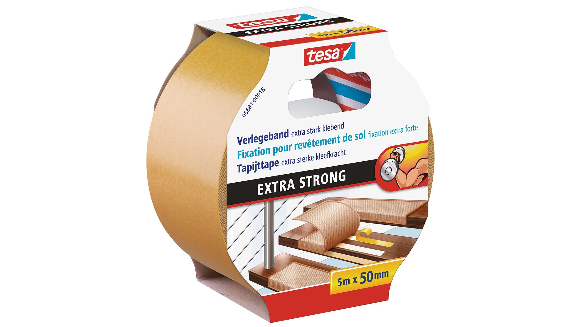 tesa® Extra-Strong Double-Sided Adhesive Tape Permanent - tesa