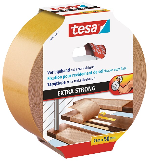 Double Sided Tape - Adhesive - 25m Long x 50mm Wide (Perm) - Adhesives