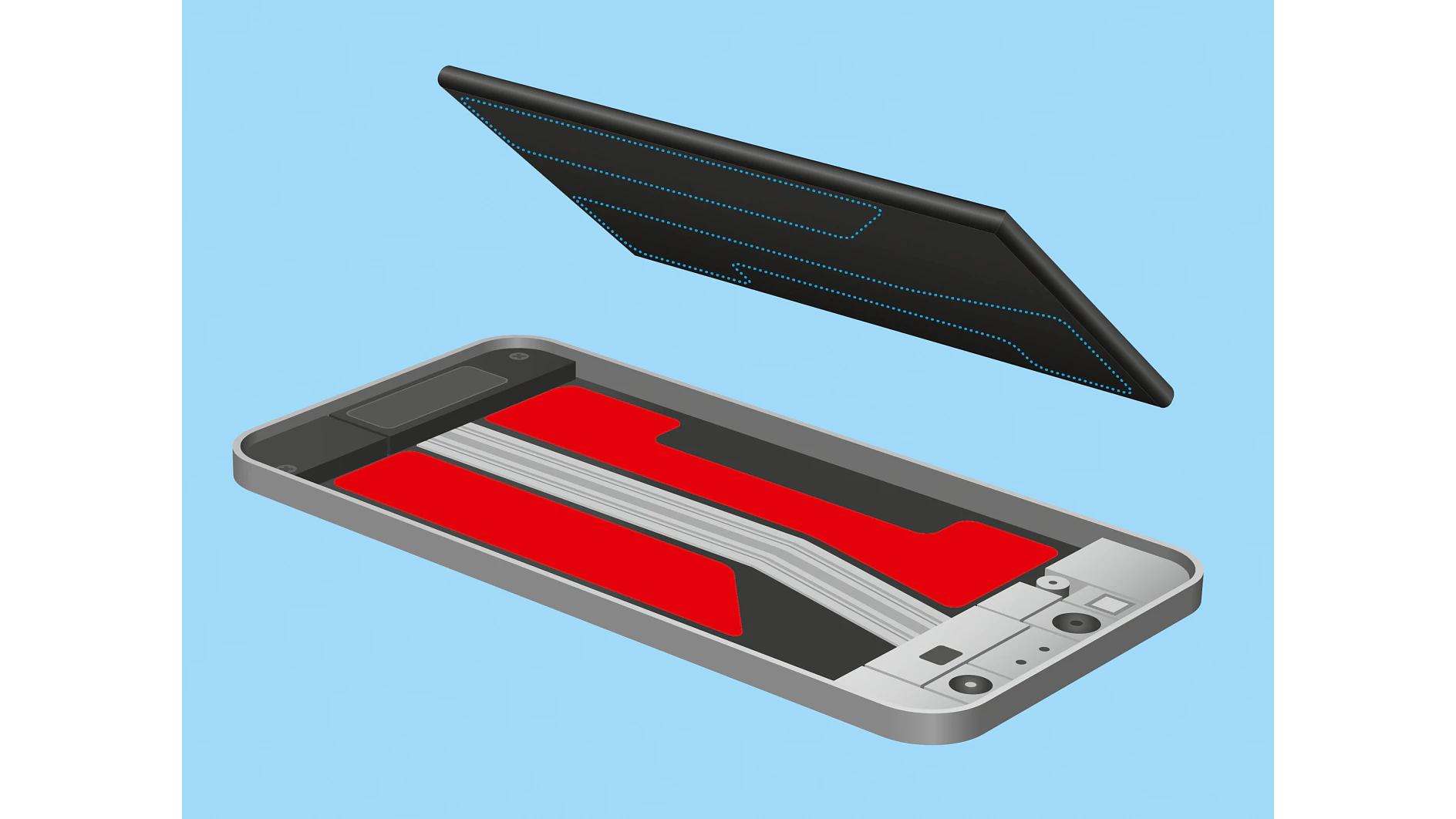 tesa-electronics-permanent-battery-mounting-illustration