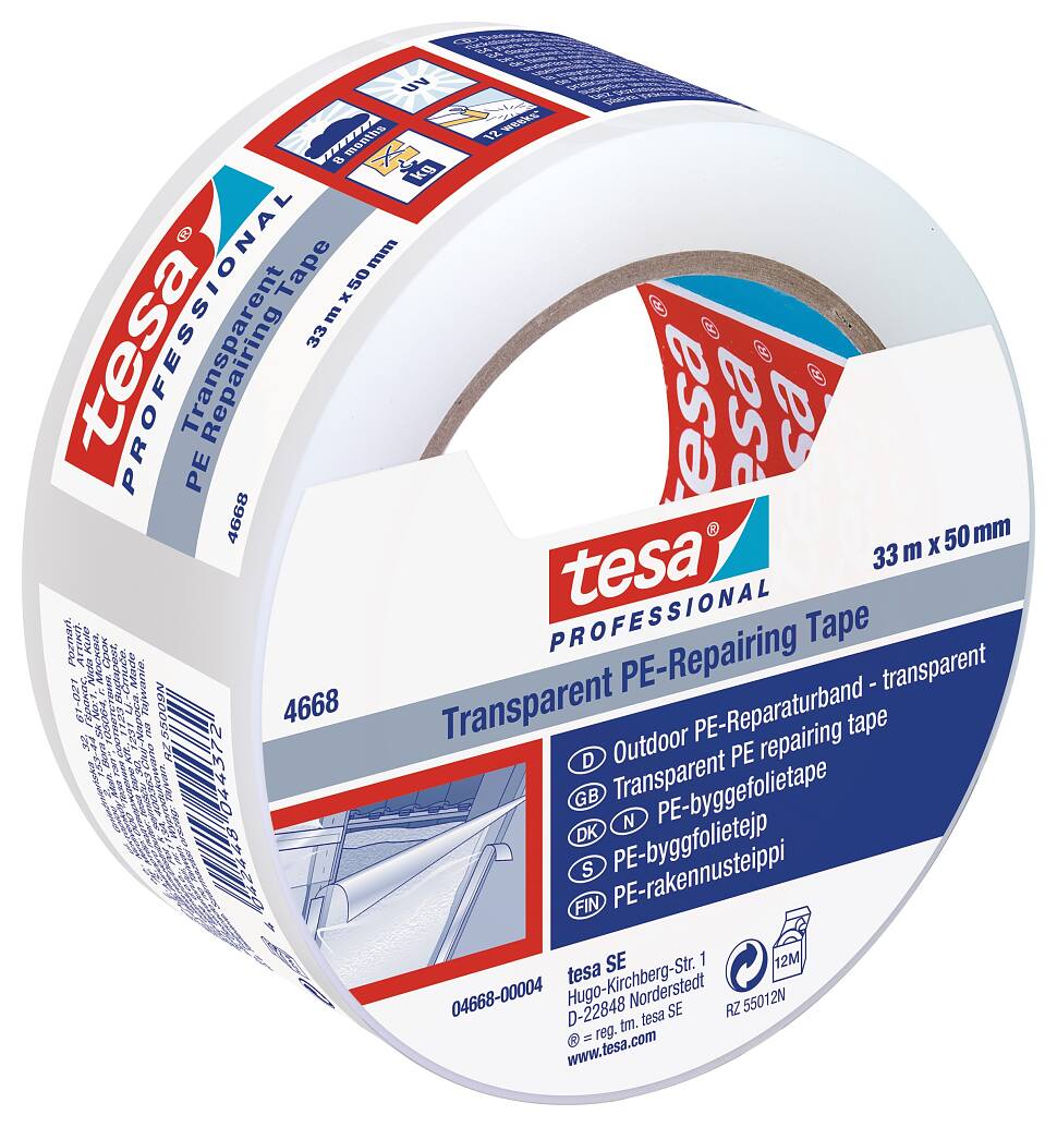 tesa® Professional 4668 Transparent PE Tape - tesa
