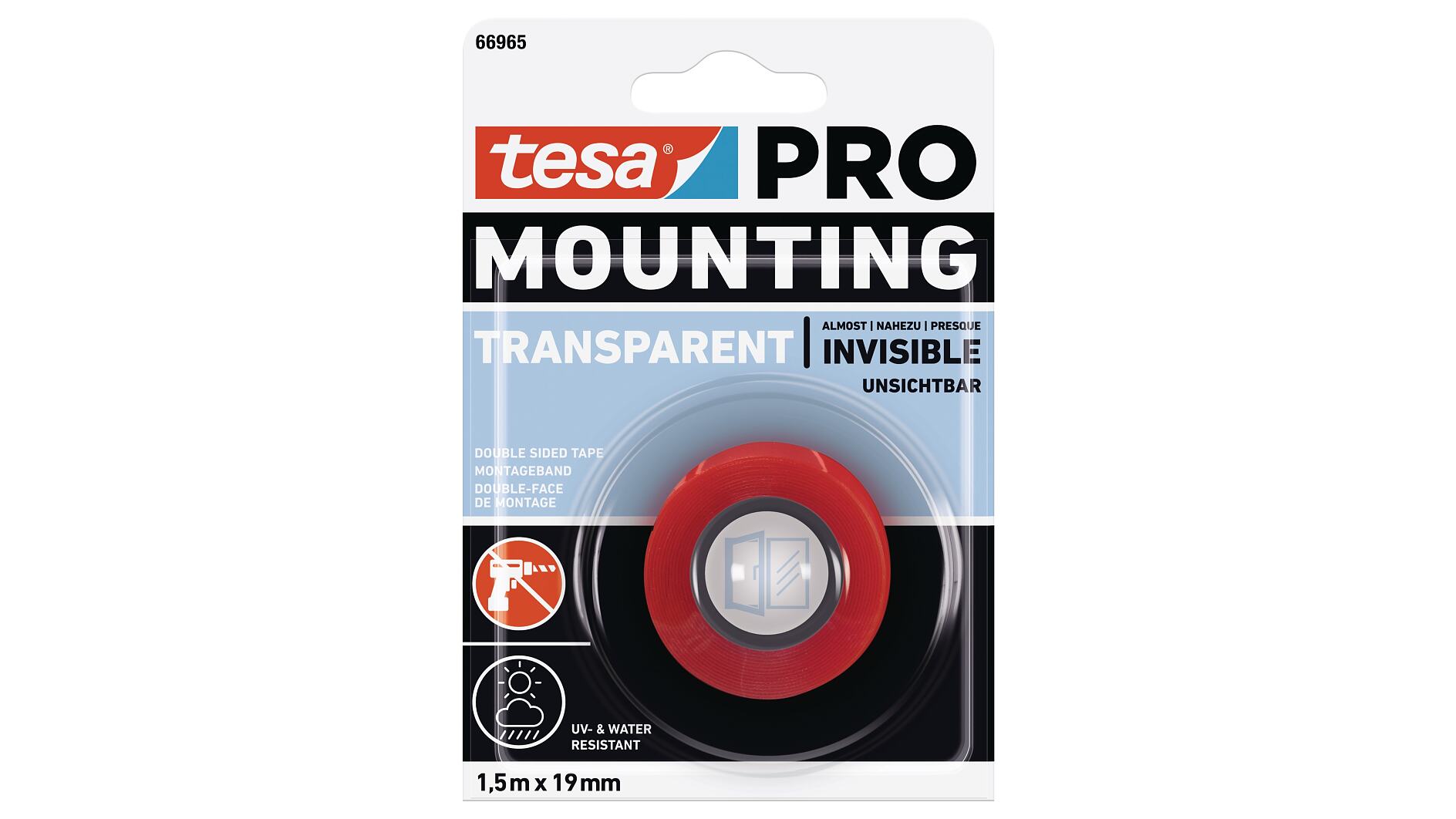 tesa® Double-Sided Adhesive Pads for Transparent & Glass - tesa