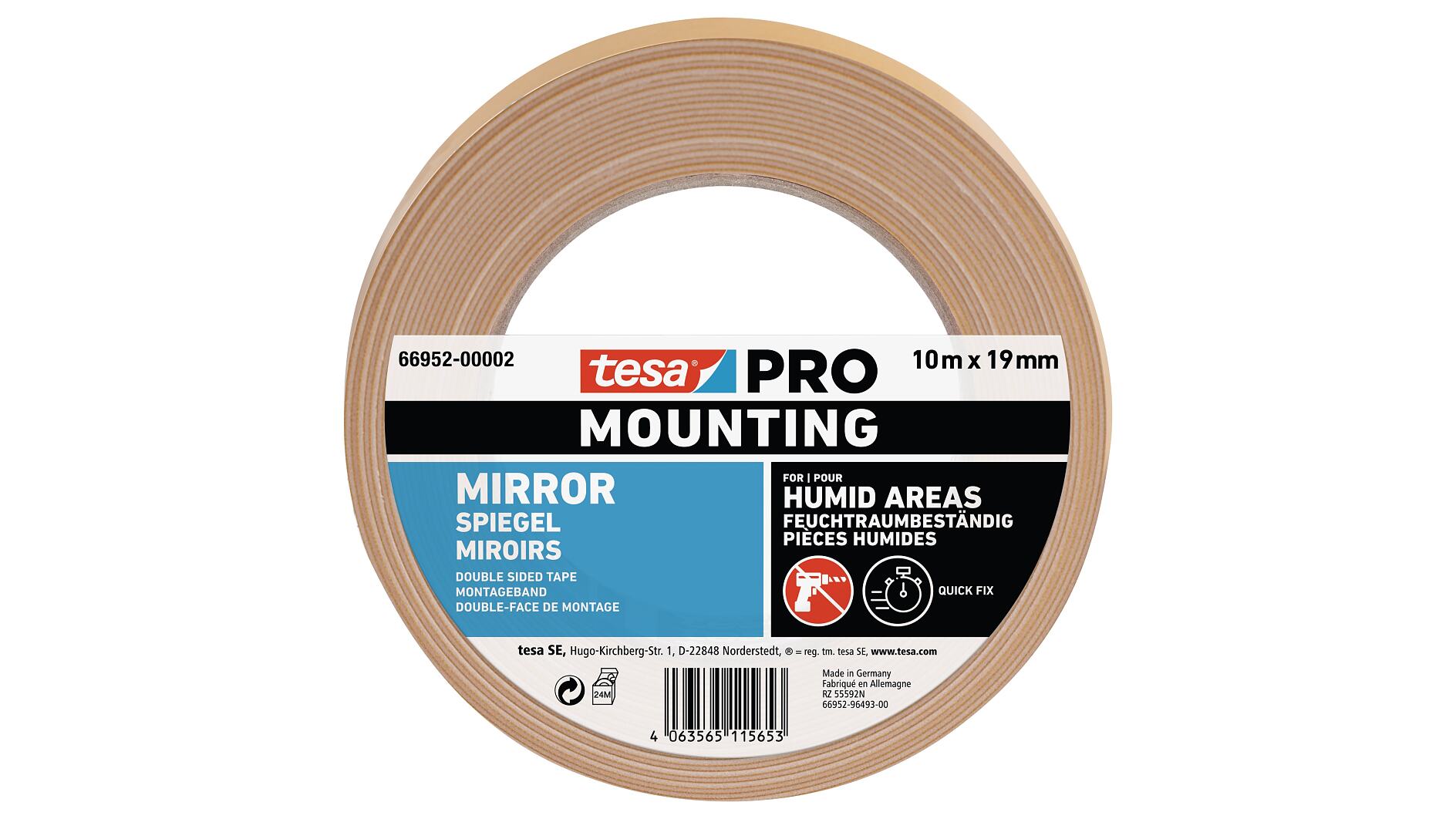 tesa® PRO 66952 Mounting Mirror - tesa