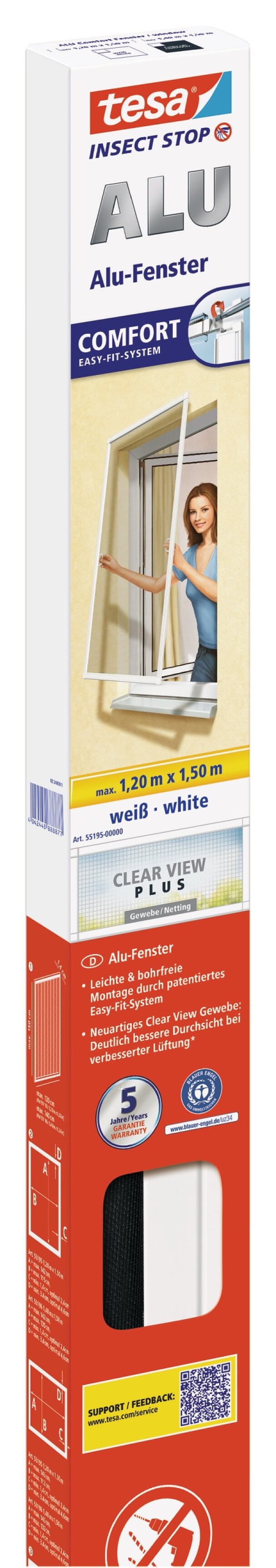 tesa® Insect Stop ALU Comfort For Windows - tesa