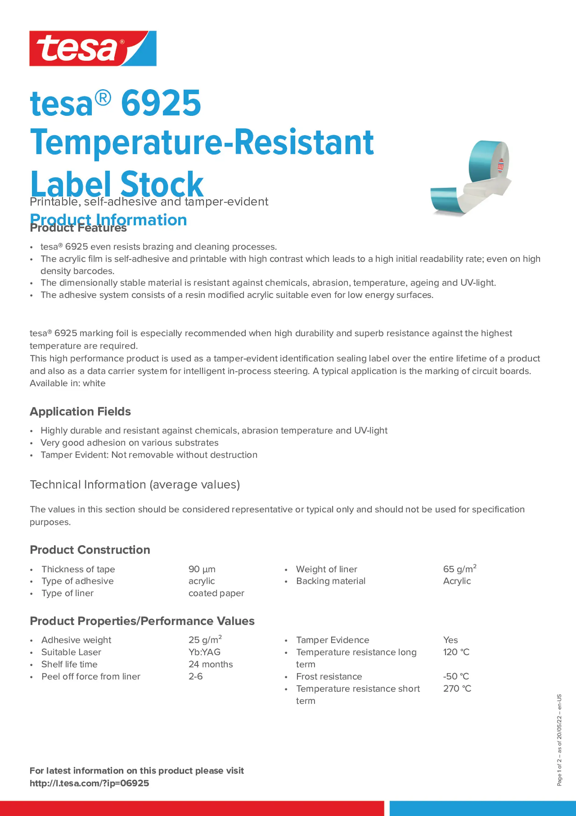 tesa_6925_Temperature-Resistant_Label_Stock_en-US