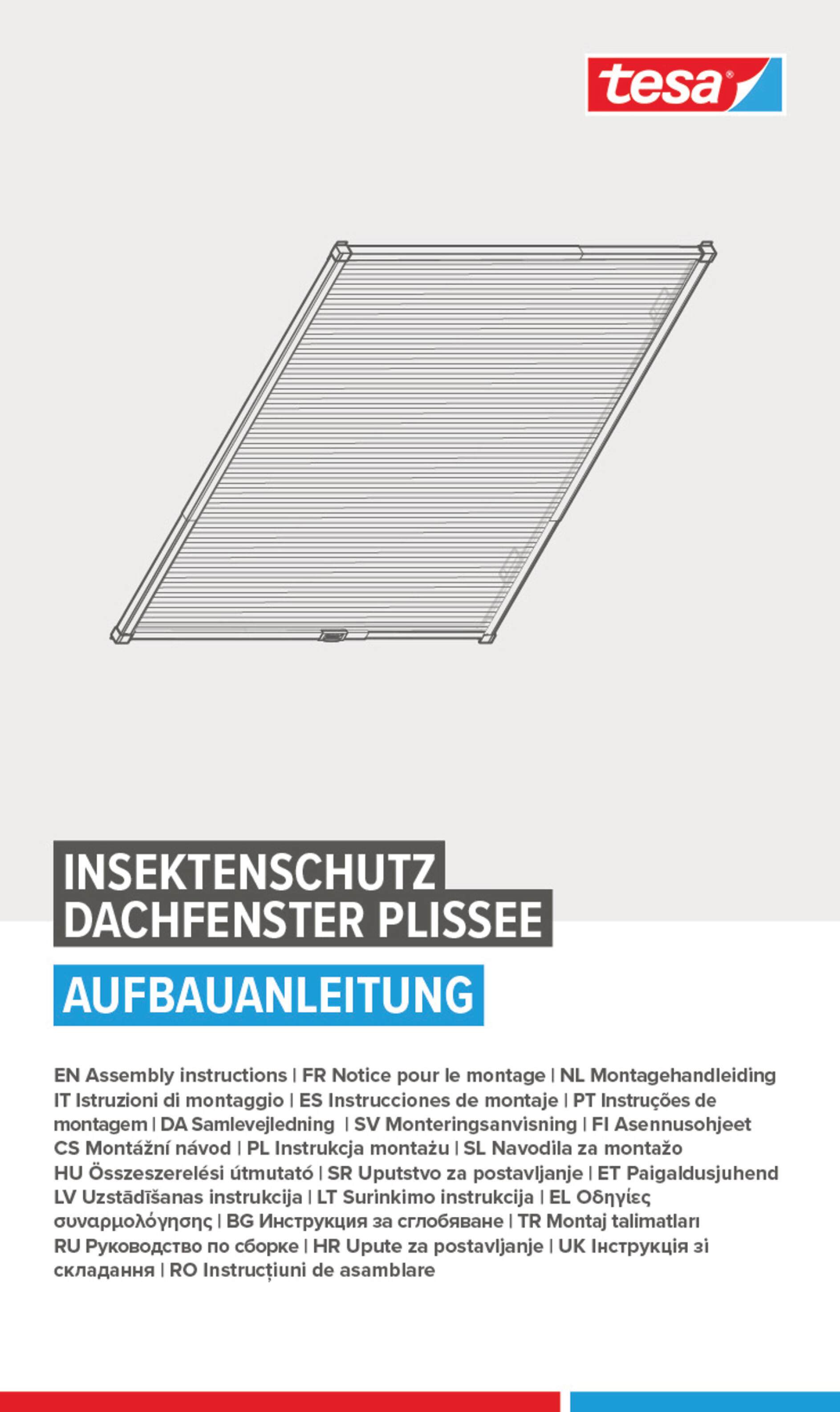 tesa® Insect Stop Pleated Alu Insect Screen For Roof Windows