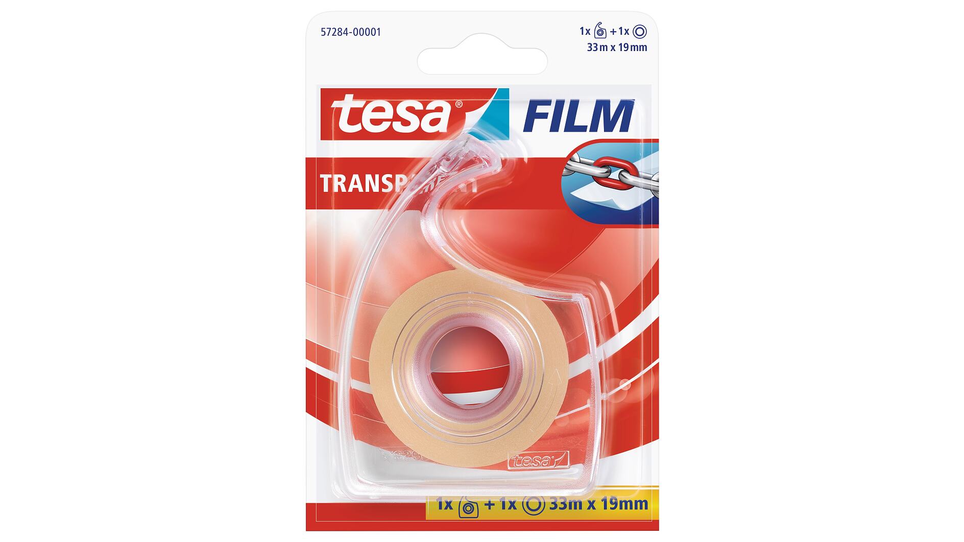tesafilm Standard Clear Multi-Purpose Adhesive Tape for Home, Office and  School - 8 Rolls 66 mx 19 mm