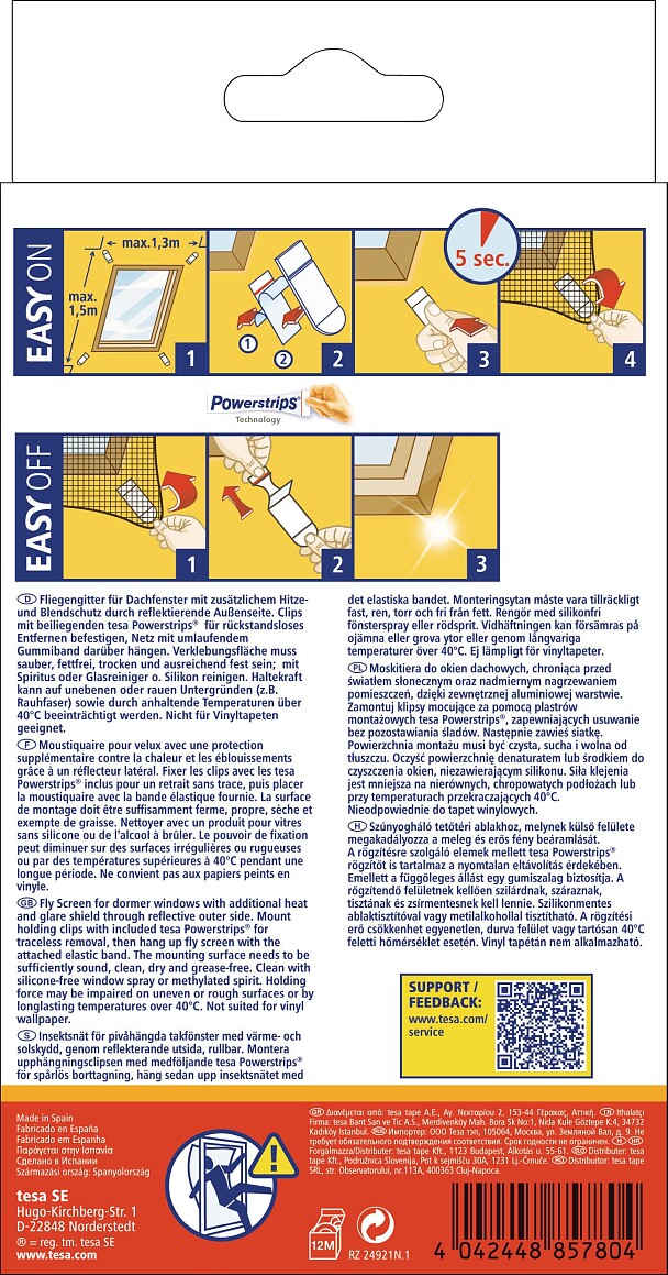 tesa® Insect Stop Sun Protect for Dormer Windows - tesa