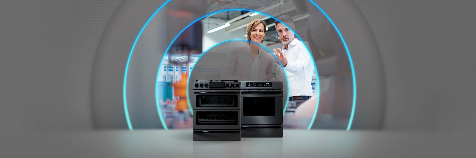Appliances oven and cooktop banner