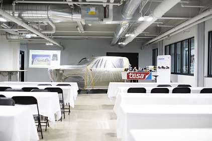 Showcase room with tesa applications
