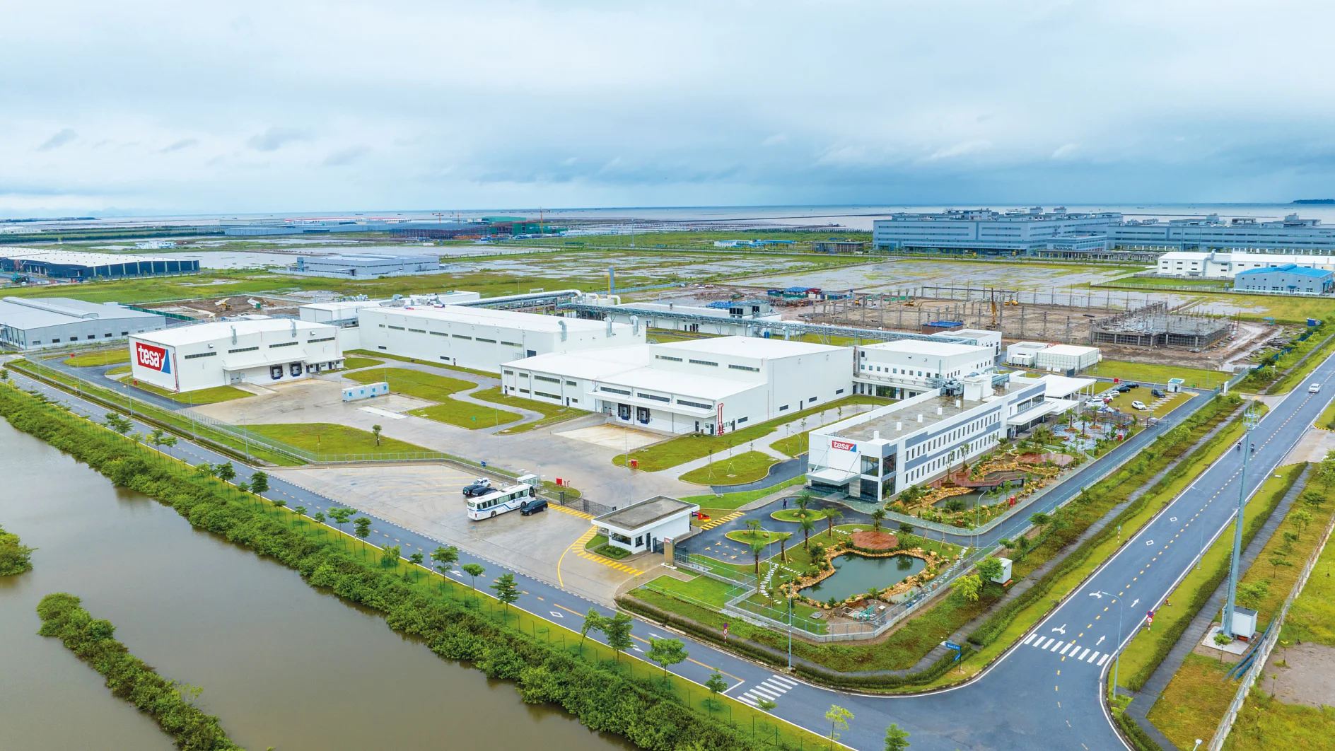 Aerial view of tesa site Haiphong