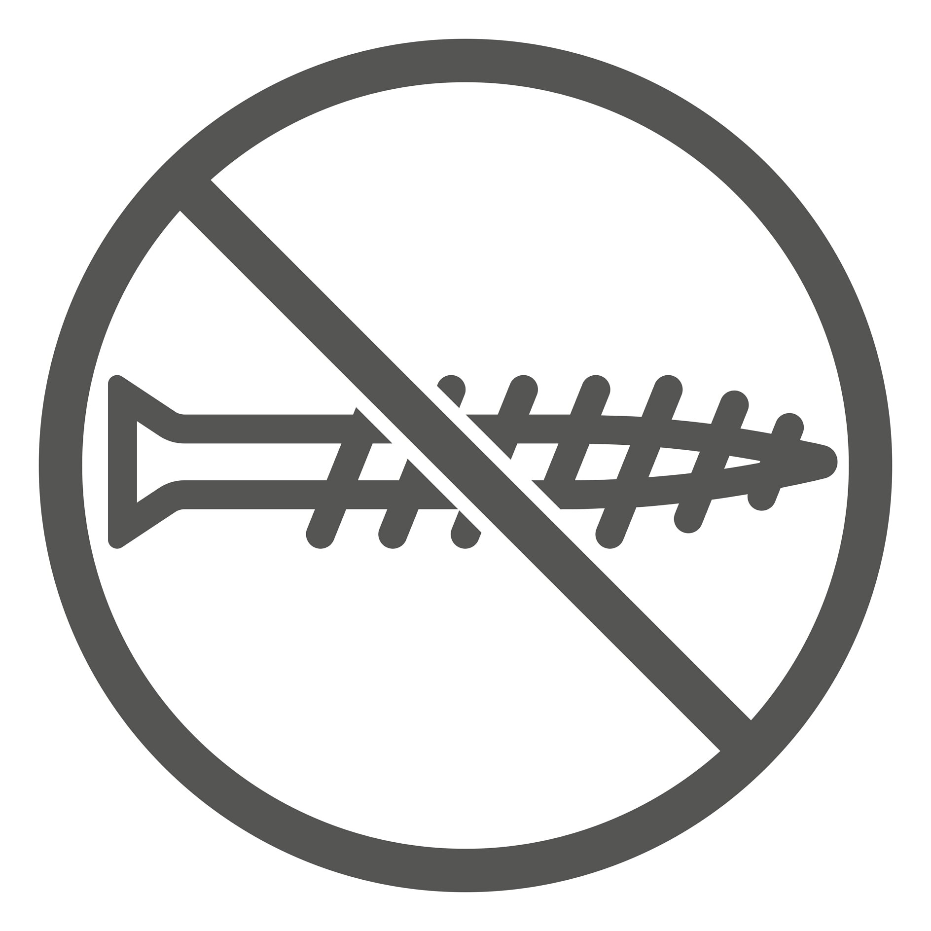 tesa_icon-no_screws A black and white icon with a crossed-out screw inside a circle, indicating a prohibition or restriction on using tesa tape. (This text has been generated by AI)