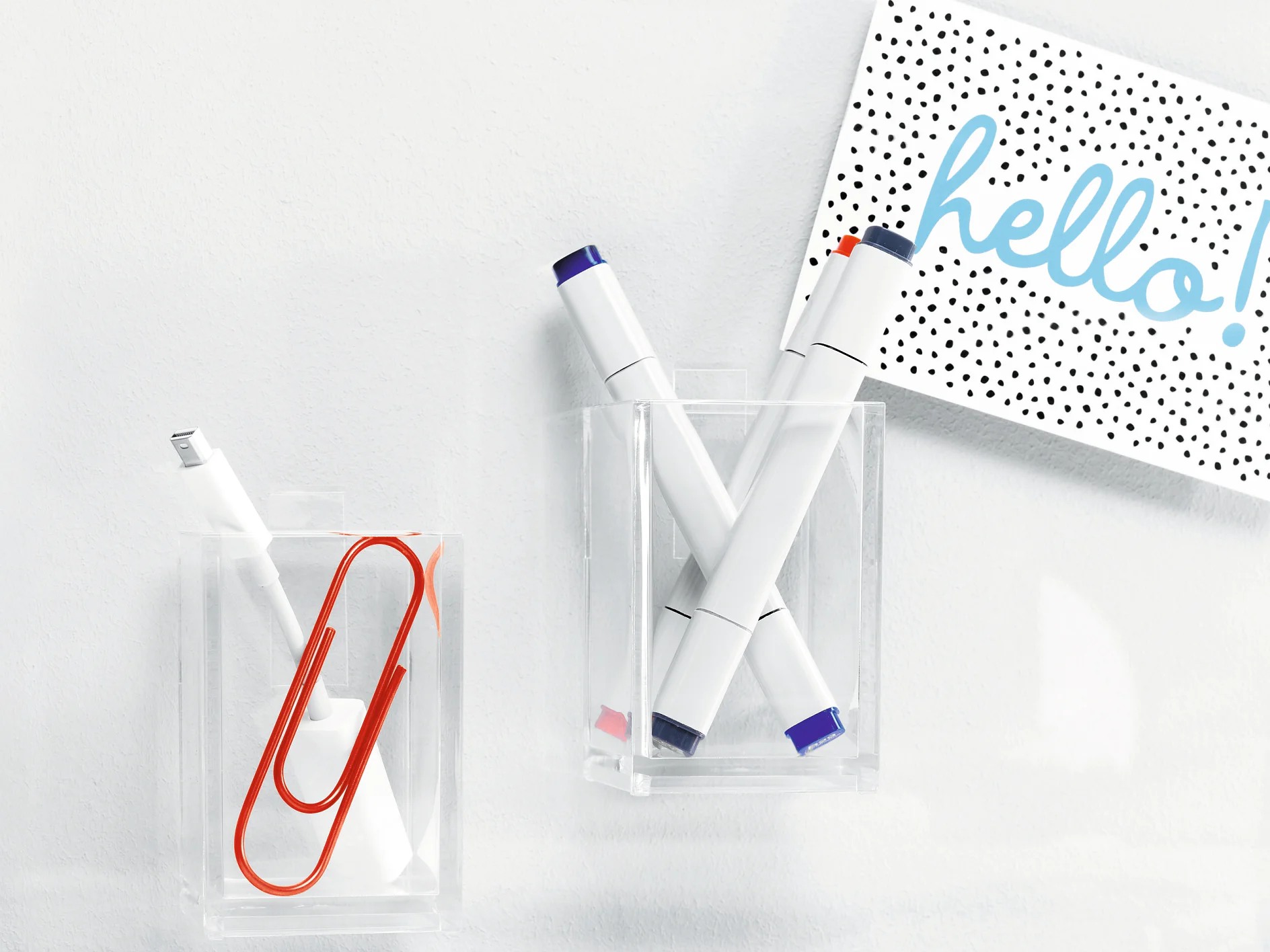 Tesa Powerstrips Deco Haken Large - 2er Pack Transparent, Für Bis Zu 1kg