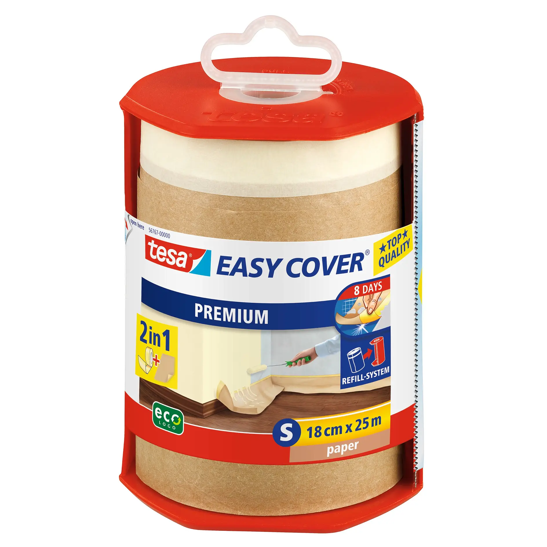 [en-en] tesa Easy Cover Premium paper S 25 m x 18 cm + dispenser
