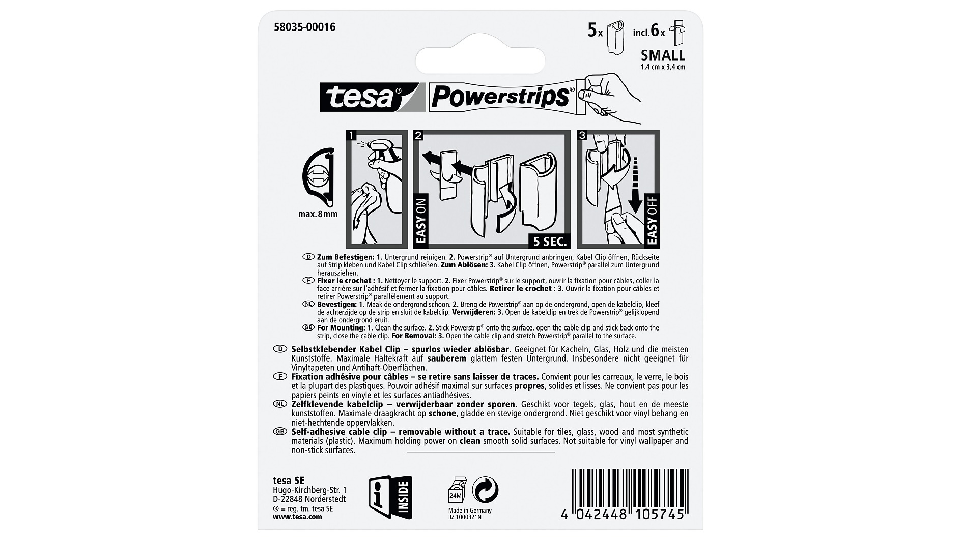 Tesa strips on sale