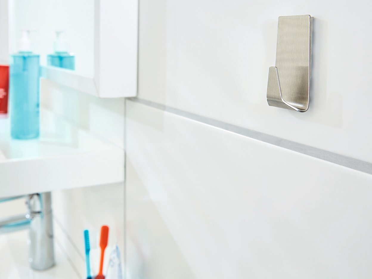[en-en] tesa Powerstrips Waterproof hooks L Metal rectangular