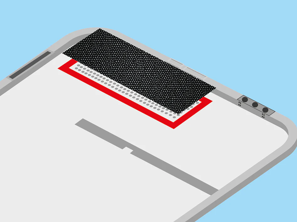 tesa-electronics-smartphone-speaker-mesh-mounting-illustration