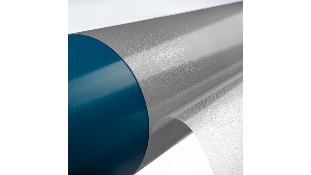 tesa® Softprint EA Flex X-Hard gray on sleeve with open liner