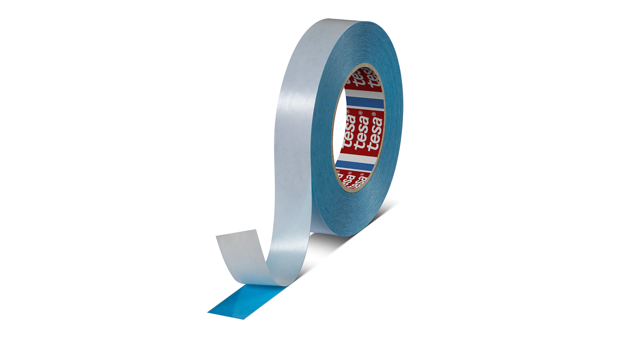 tesa 51917 repulpable double sided splicing tape blue 519170001700