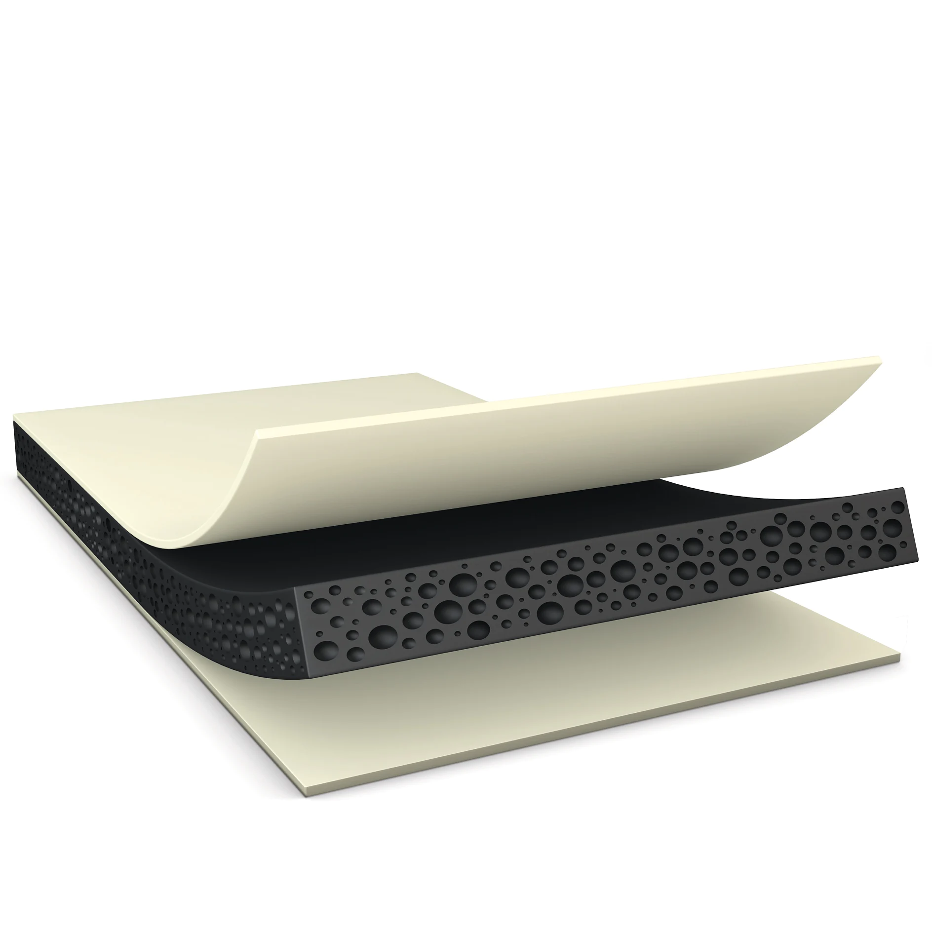 tesa double sided acrylic foam black illustration