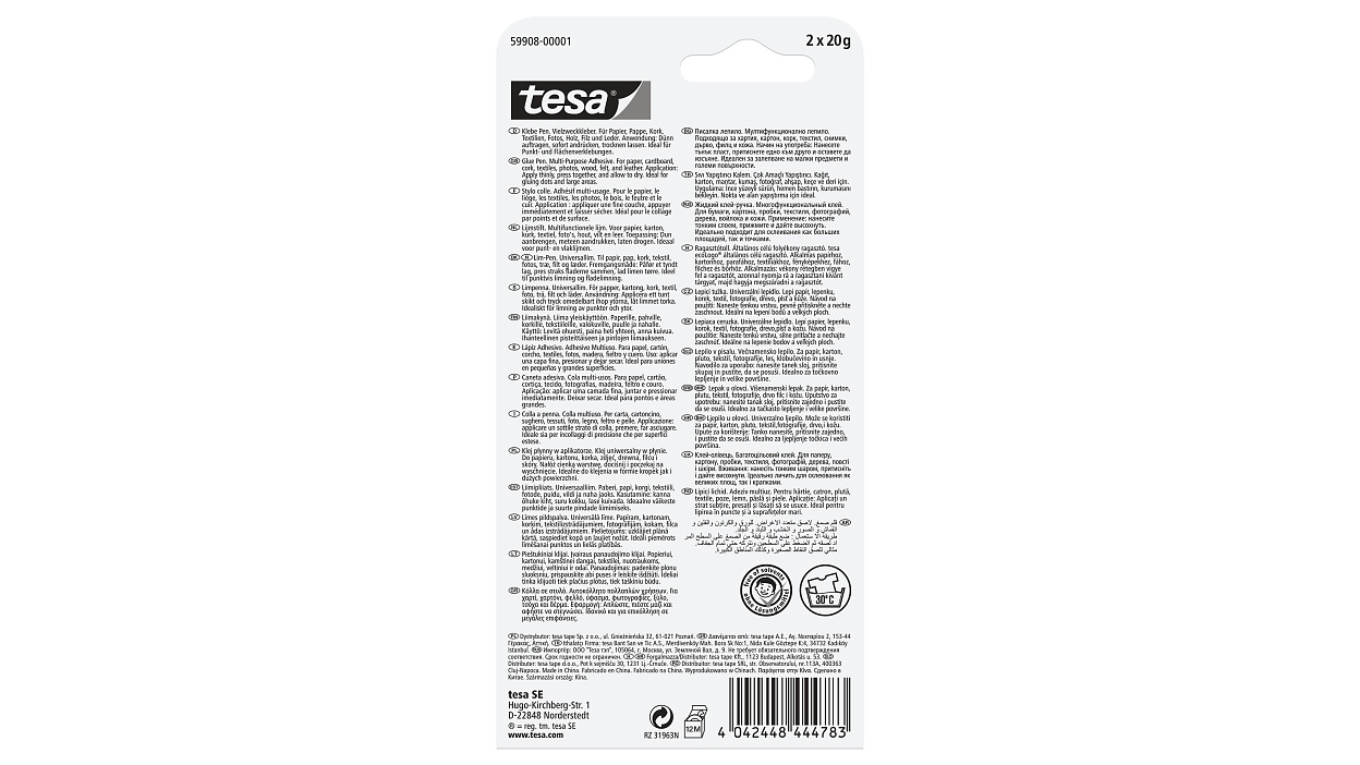 [en-en] tesa Glue pen 20g, blue