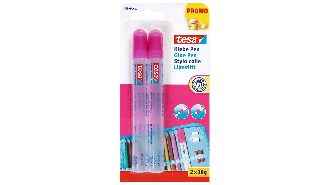 [en-en] tesa Glue pen 20g, pink