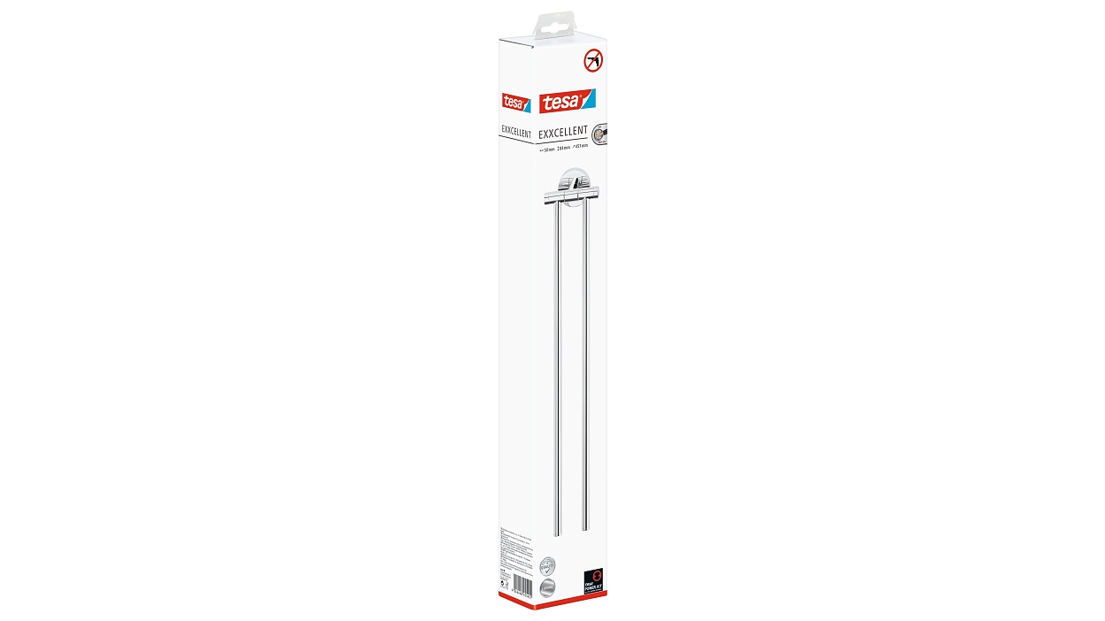 [en-en] tesa Exxcellent 2-Armed Towel Holder