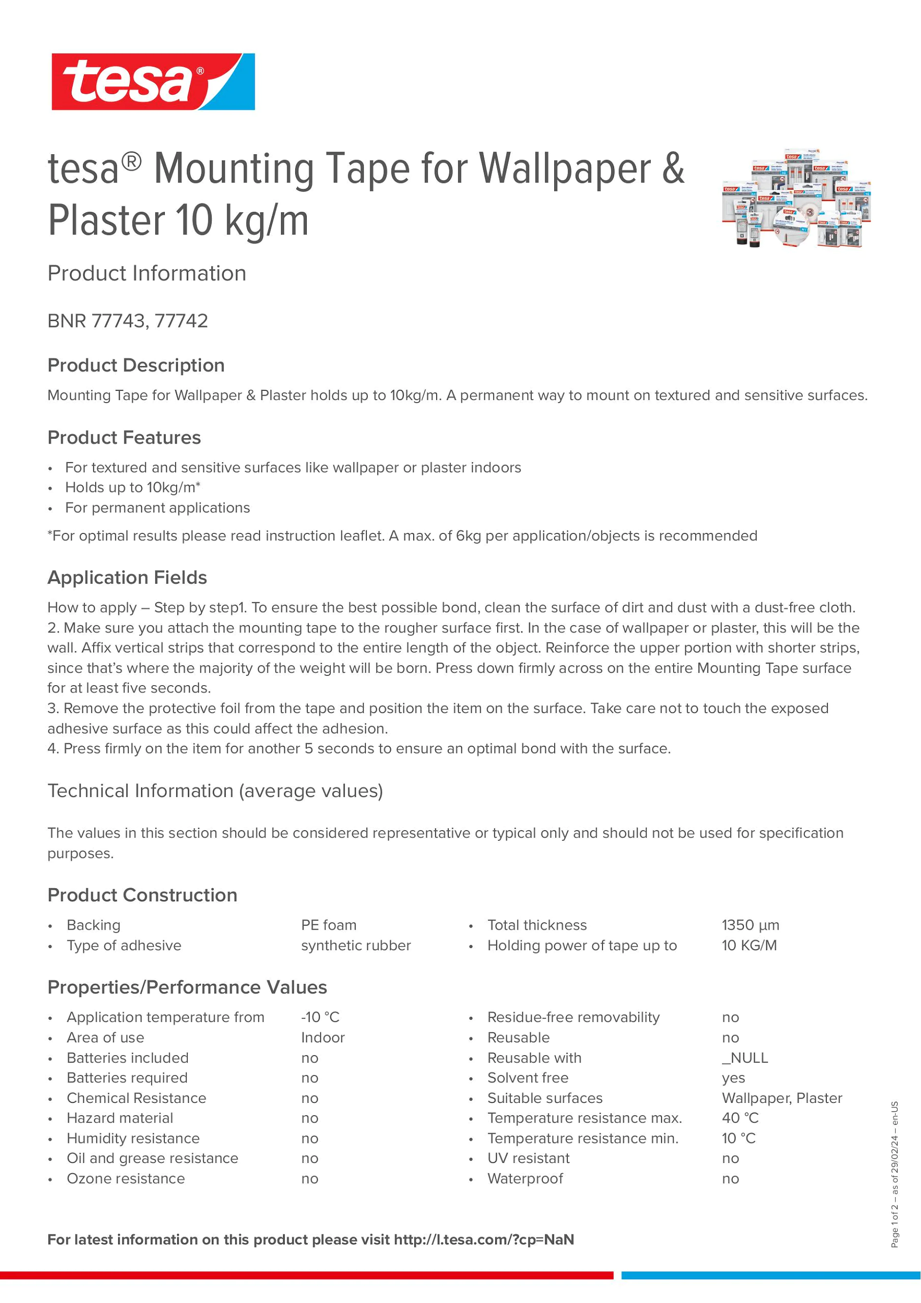 Product information_tesa® 77742_en