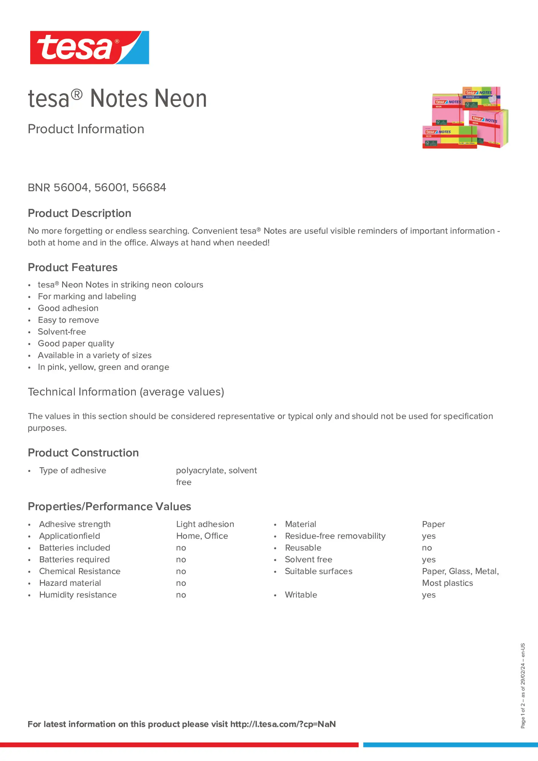 Product information_tesa® 56001_en