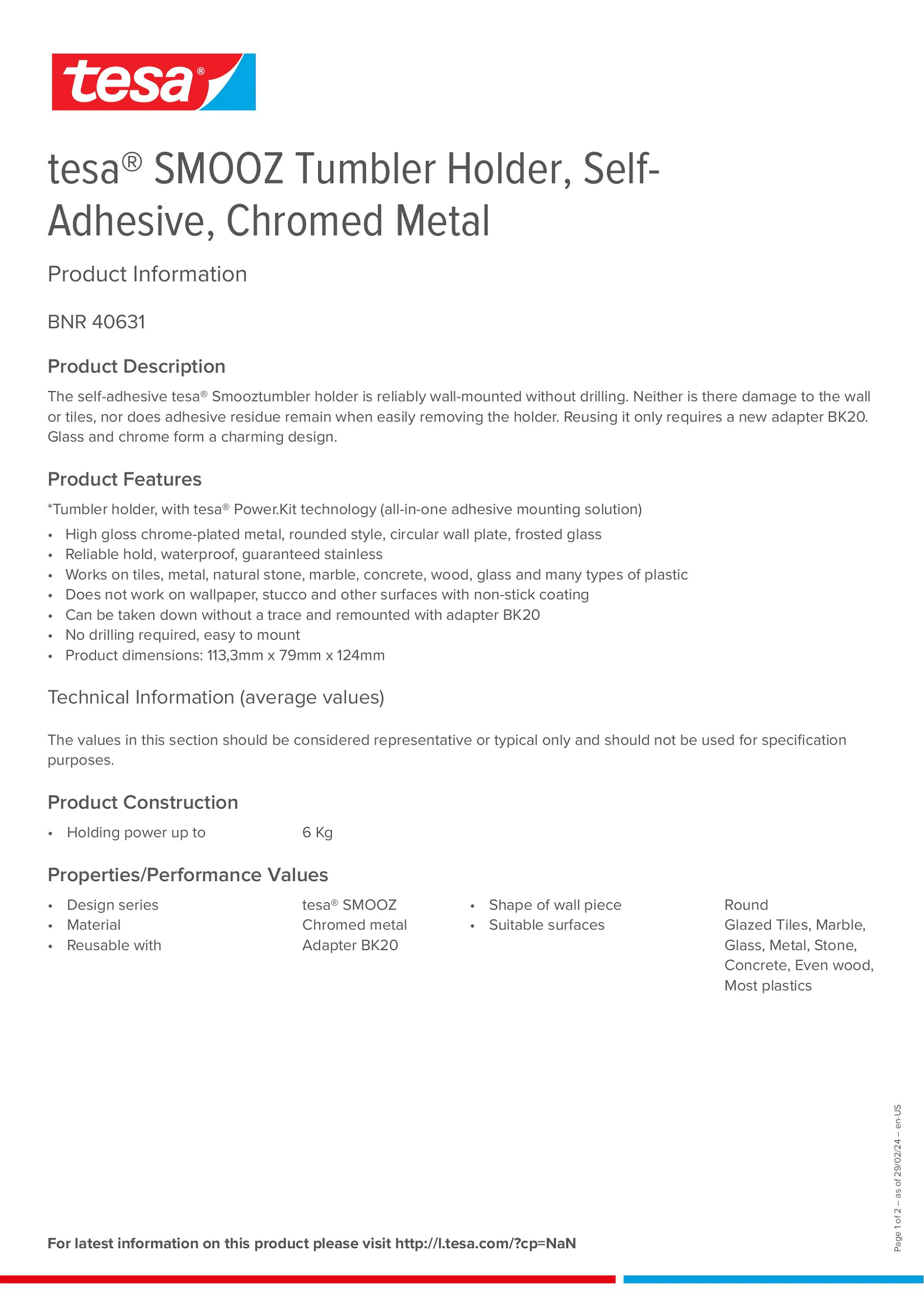 Product information_tesa® 40631_en