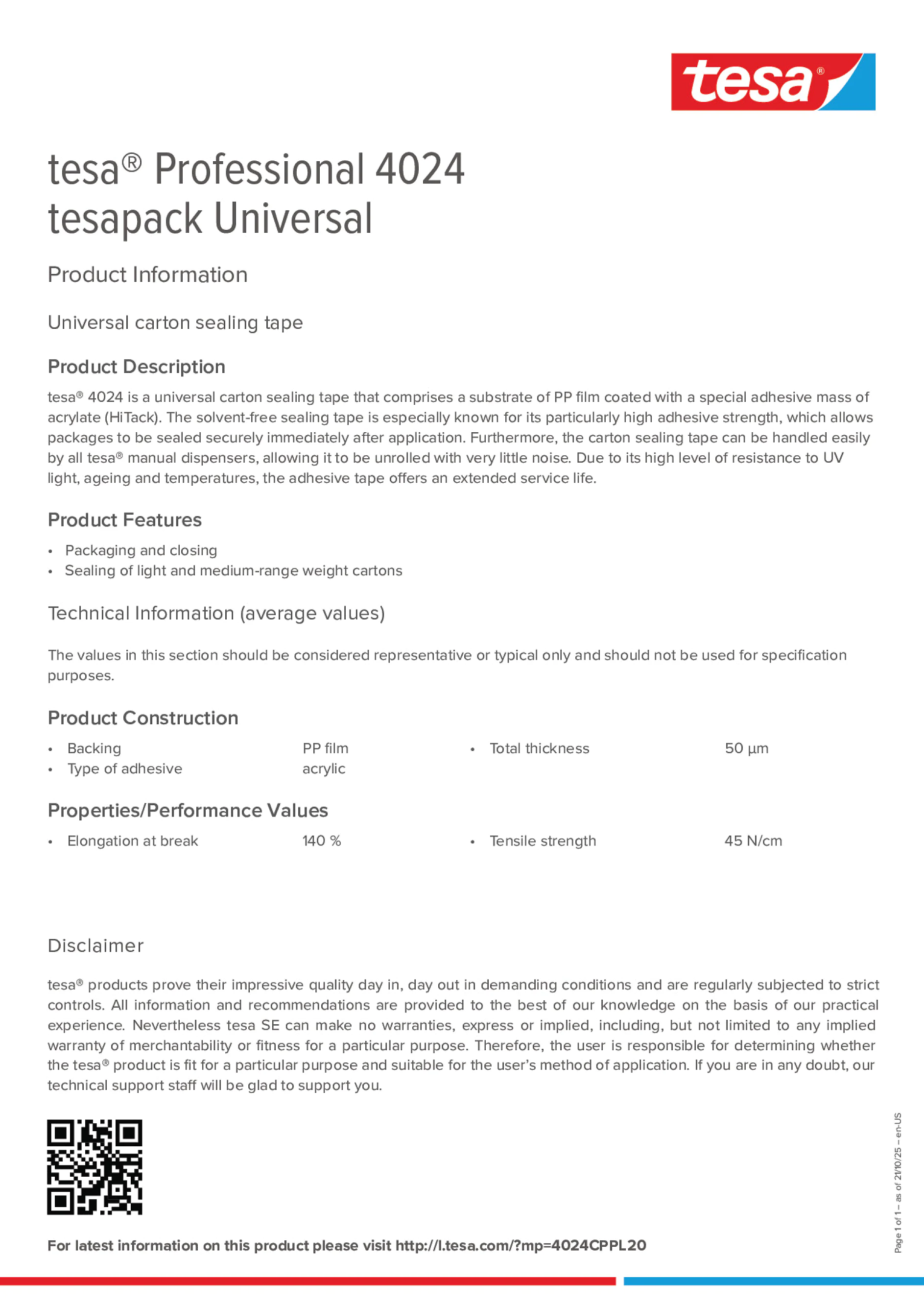 Product information_tesa® Professional 04024_en Product information_tesa® Professional 04024_en