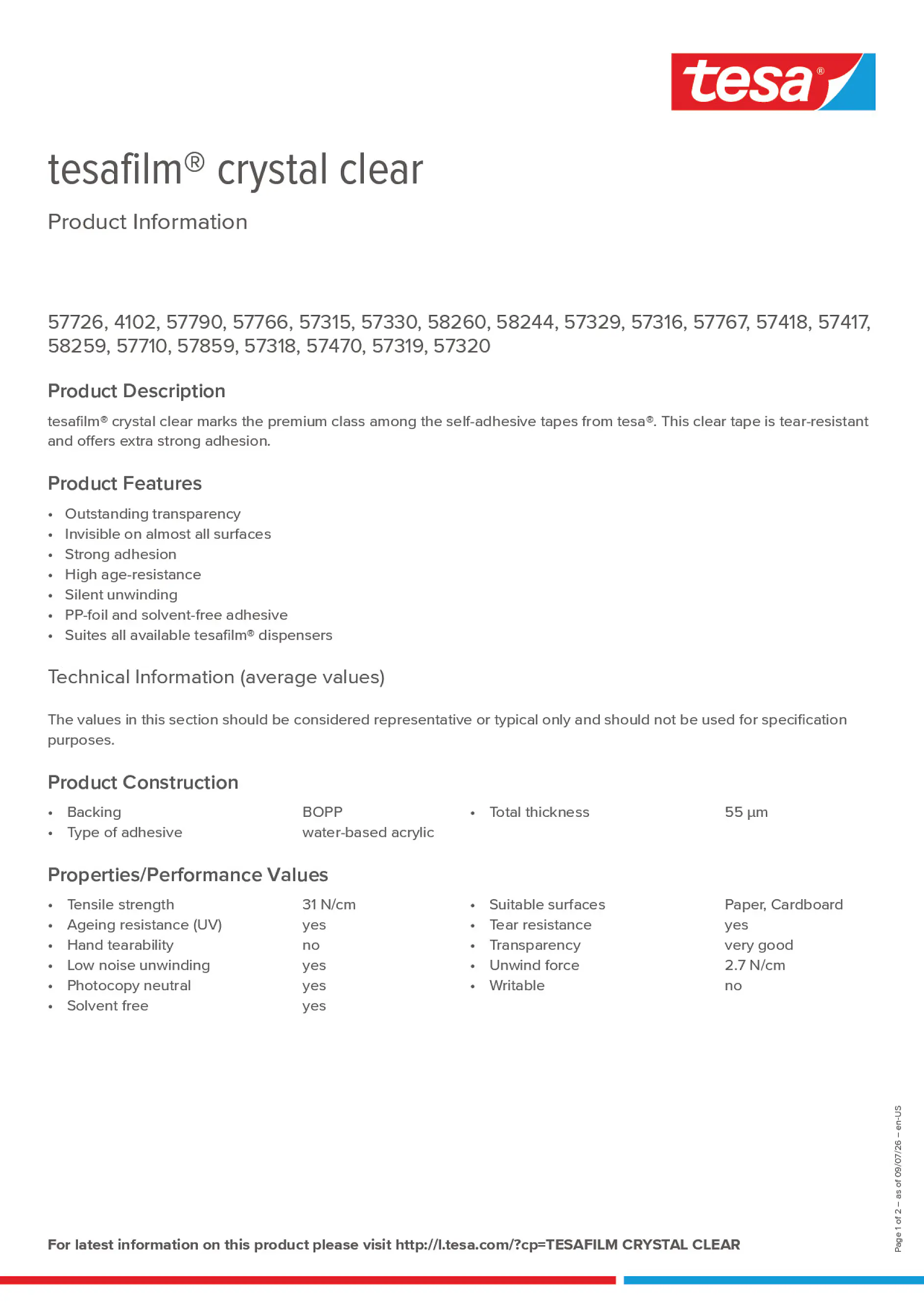 Product information_tesafilm® 4102_en