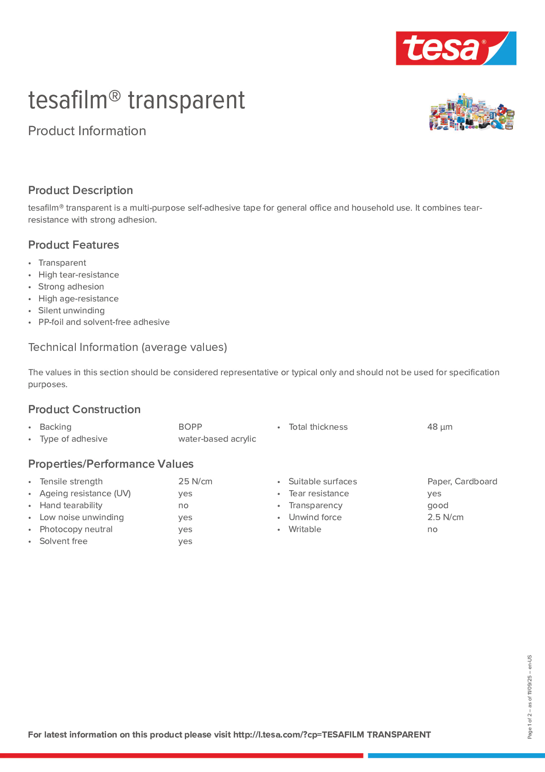 Product information_tesafilm® 4140_en