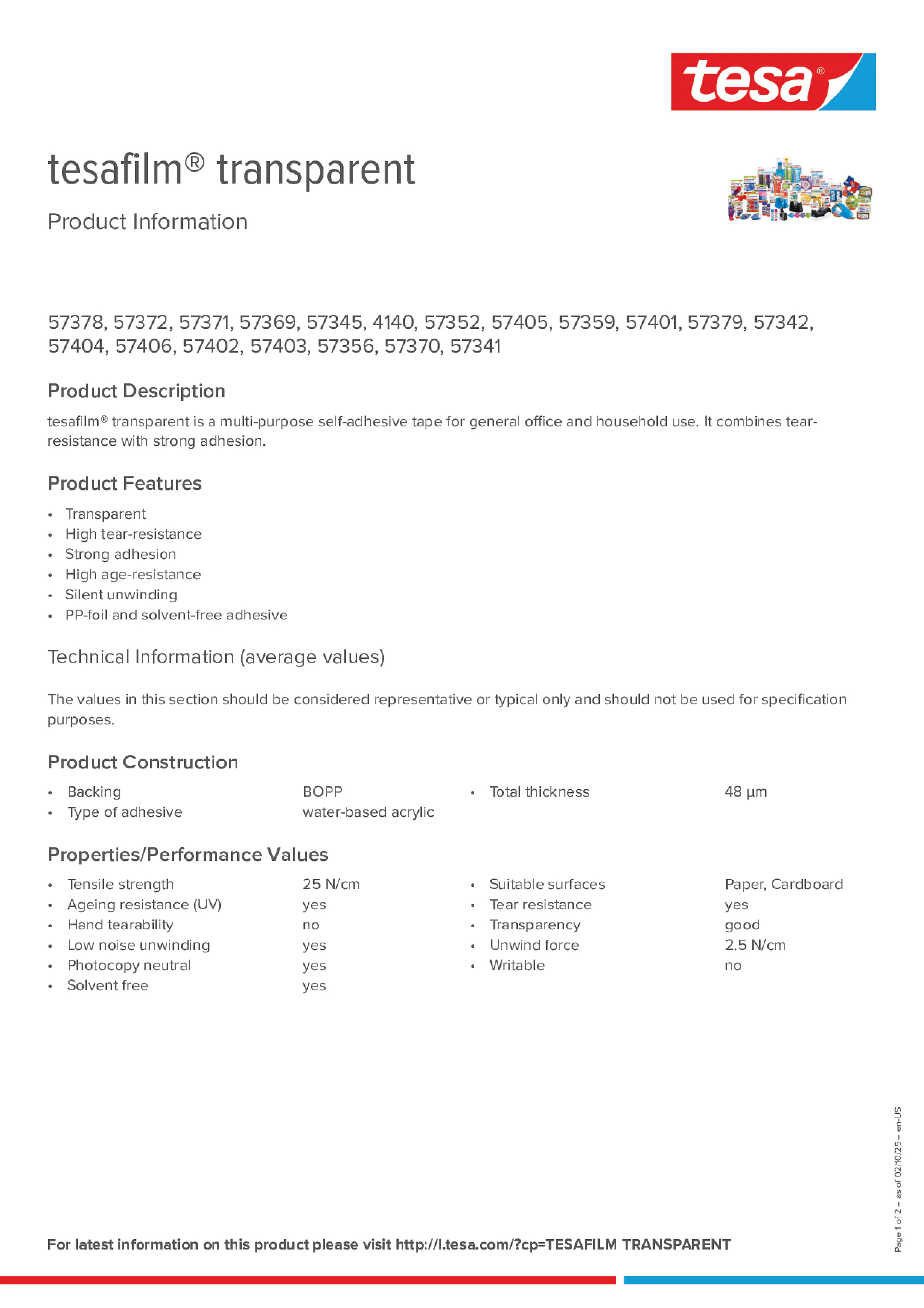 Product information_tesafilm® 4140_en