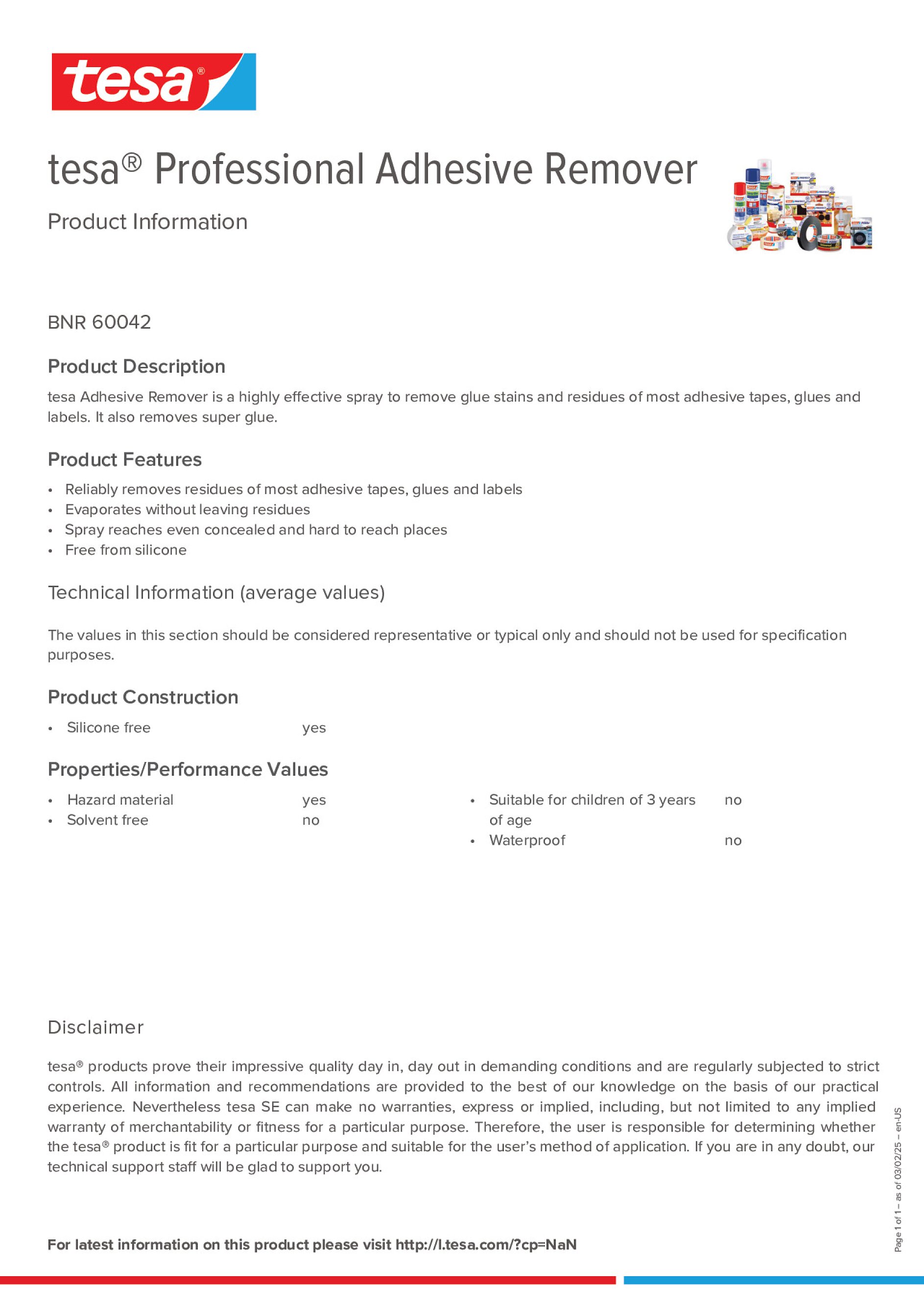 Product information_tesa® Professional 60042_en
