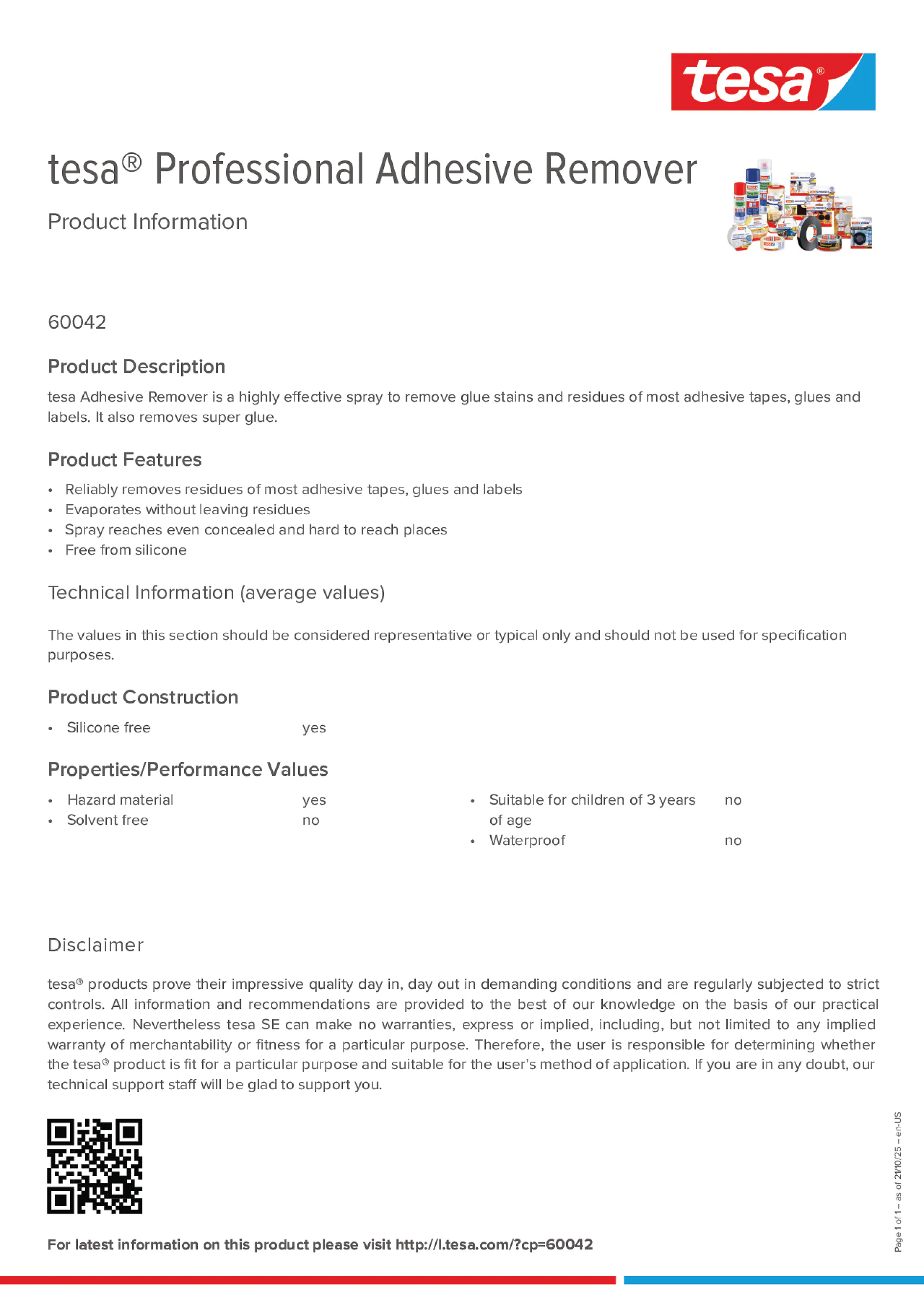 Product information_tesa® Professional 60042_en