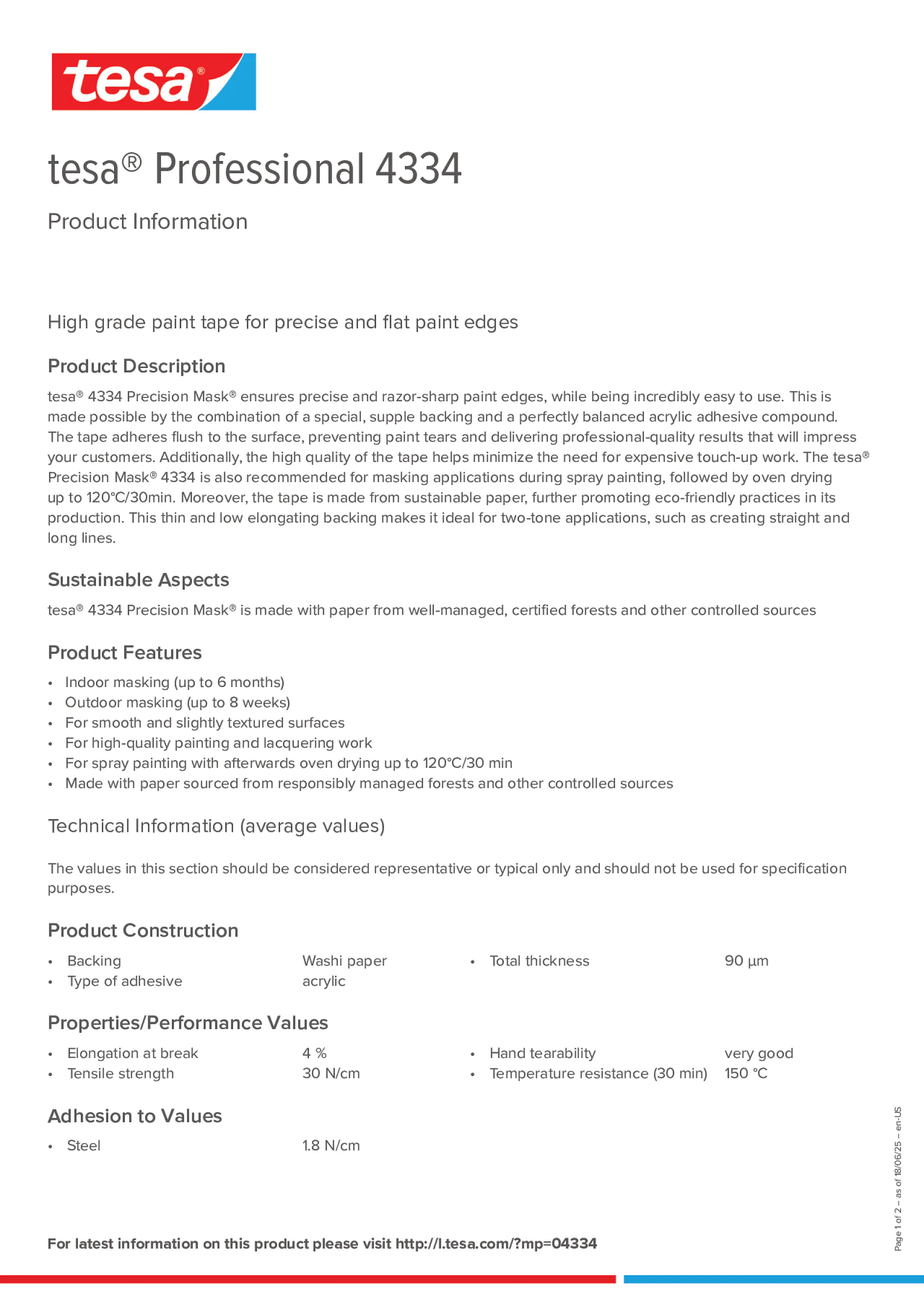 Product information_tesa® Professional 04334_en